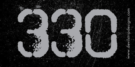 330 Grunge Sticker